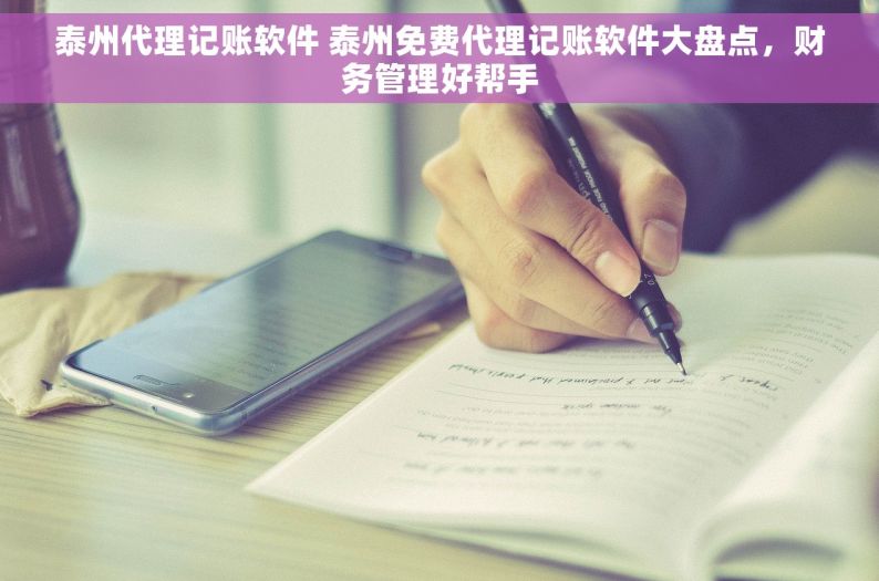 泰州代理记账软件 泰州免费代理记账软件大盘点，财务管理好帮手