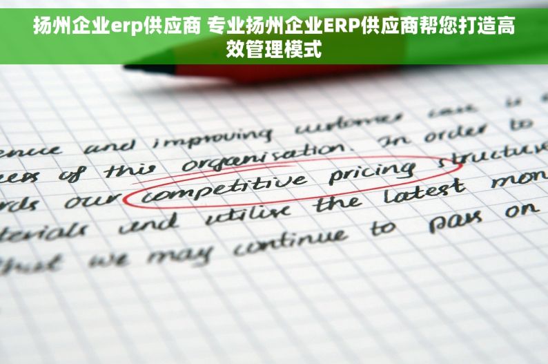 扬州企业erp供应商 专业扬州企业ERP供应商帮您打造高效管理模式