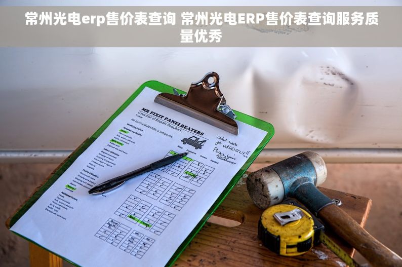 常州光电erp售价表查询 常州光电ERP售价表查询服务质量优秀