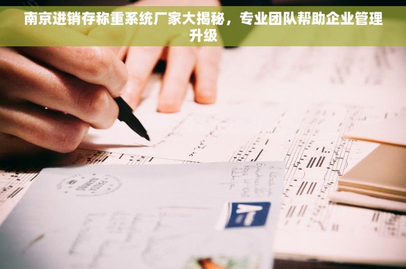 南京进销存称重系统厂家大揭秘，专业团队帮助企业管理升级
