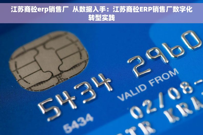江苏商砼erp销售厂  从数据入手：江苏商砼ERP销售厂数字化转型实践