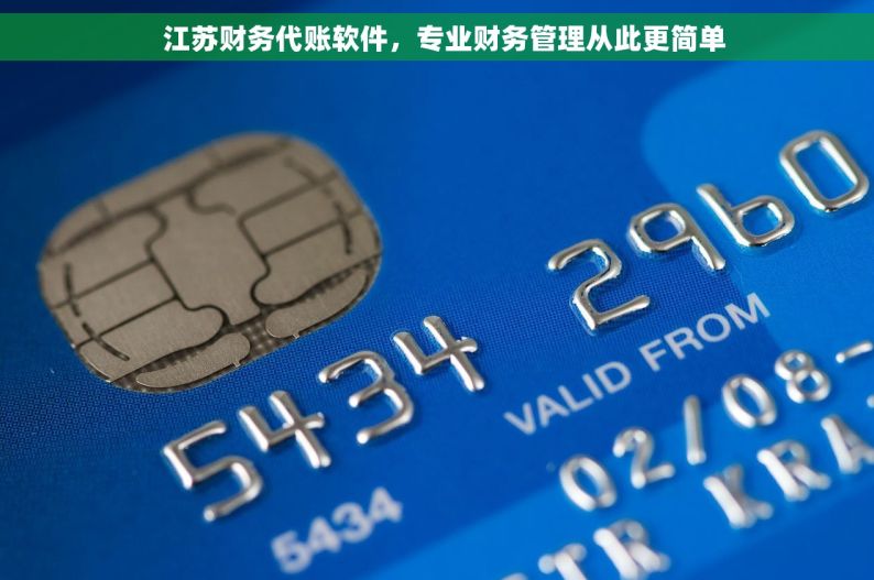   江苏财务代账软件，专业财务管理从此更简单