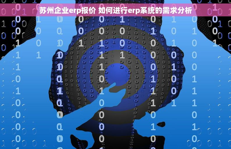 苏州企业erp报价 如何进行erp系统的需求分析