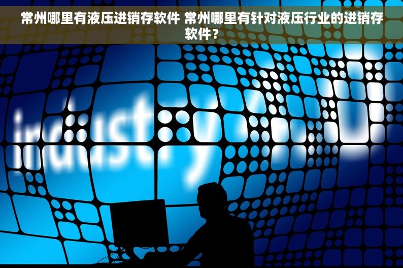 常州哪里有液压进销存软件 常州哪里有针对液压行业的进销存软件？