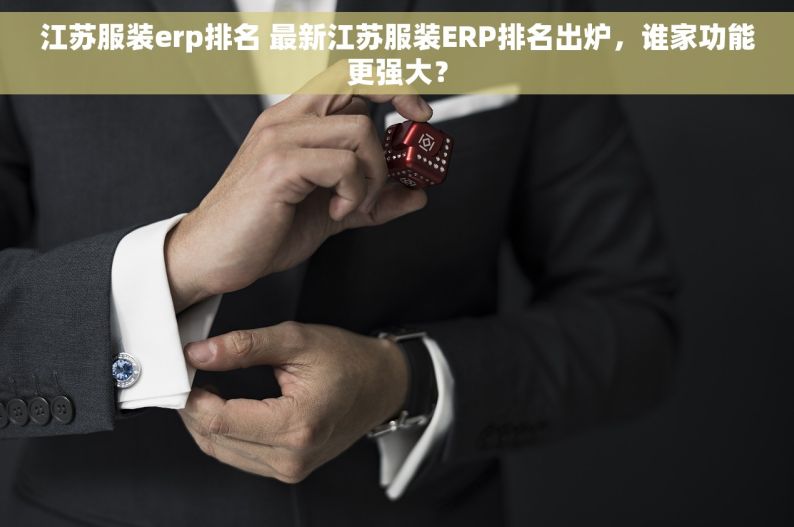 江苏服装erp排名 最新江苏服装ERP排名出炉，谁家功能更强大？
