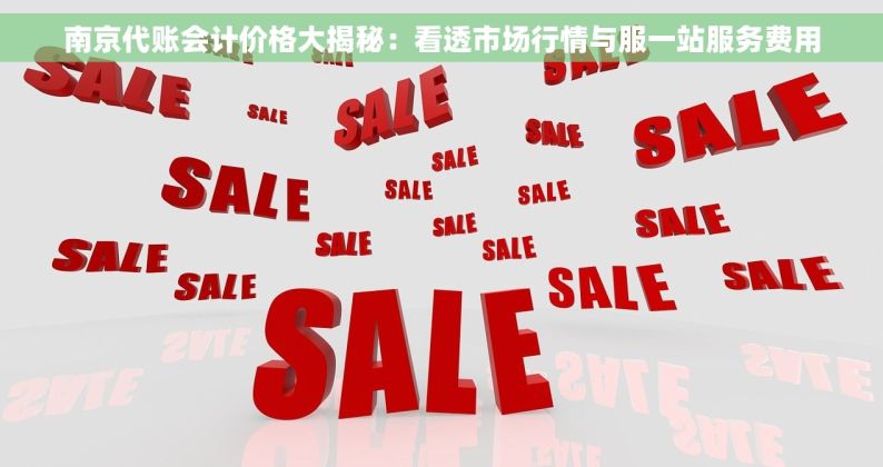 南京代账会计价格大揭秘：看透市场行情与服一站服务费用