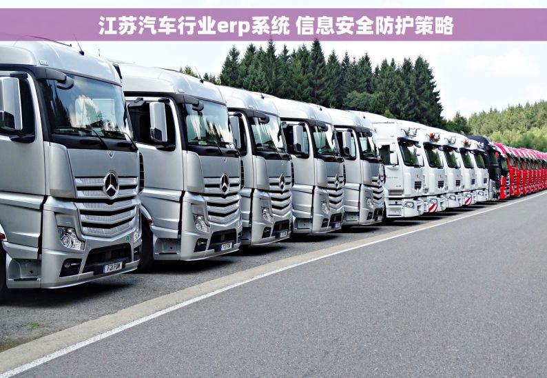  江苏汽车行业erp系统 信息安全防护策略
