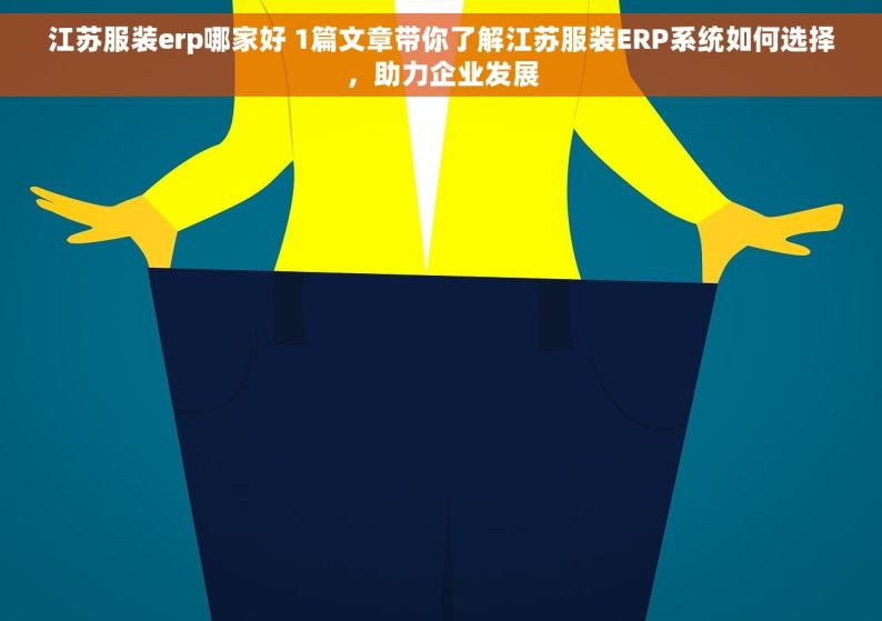 江苏服装erp哪家好 1篇文章带你了解江苏服装ERP系统如何选择，助力企业发展