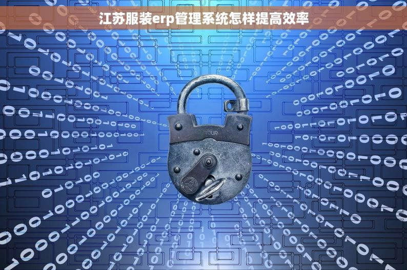 江苏服装erp管理系统怎样提高效率