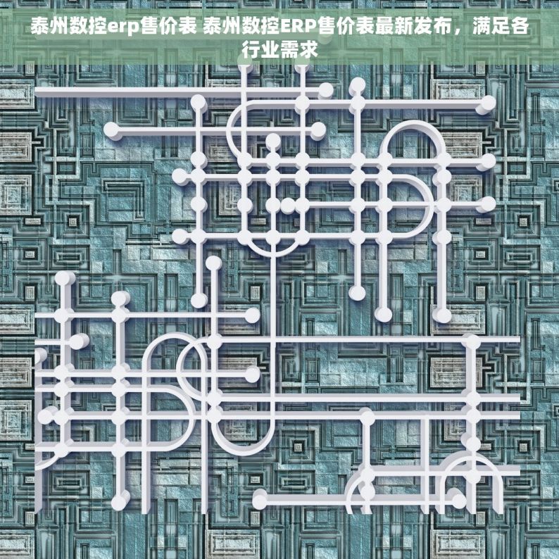 泰州数控erp售价表 泰州数控ERP售价表最新发布，满足各行业需求