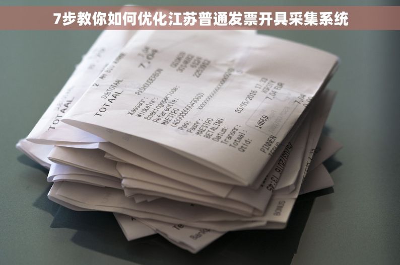 7步教你如何优化江苏普通发票开具采集系统