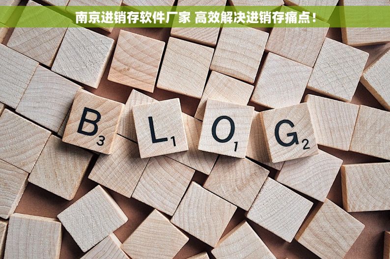 南京进销存软件厂家 高效解决进销存痛点！