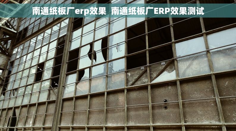 南通纸板厂erp效果  南通纸板厂ERP效果测试