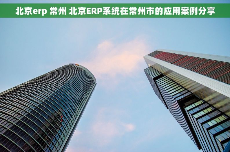 北京erp 常州 北京ERP系统在常州市的应用案例分享