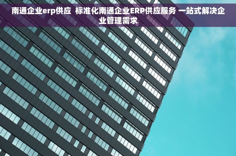 南通企业erp供应  标准化南通企业ERP供应服务 一站式解决企业管理需求