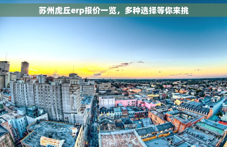 苏州虎丘erp报价一览，多种选择等你来挑