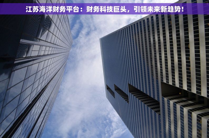 江苏海洋财务平台：财务科技巨头，引领未来新趋势！