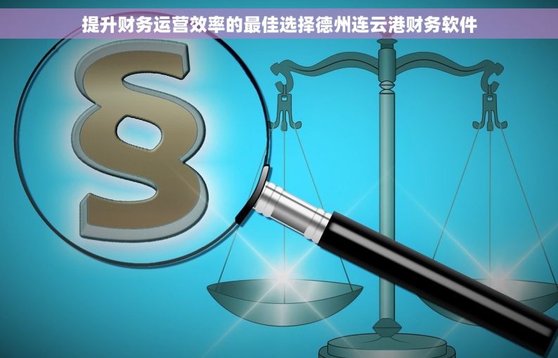 提升财务运营效率的最佳选择德州连云港财务软件