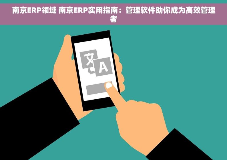 南京ERP领域 南京ERP实用指南：管理软件助你成为高效管理者