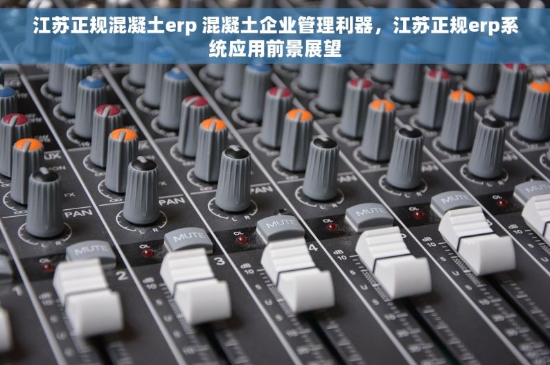 江苏正规混凝土erp 混凝土企业管理利器，江苏正规erp系统应用前景展望