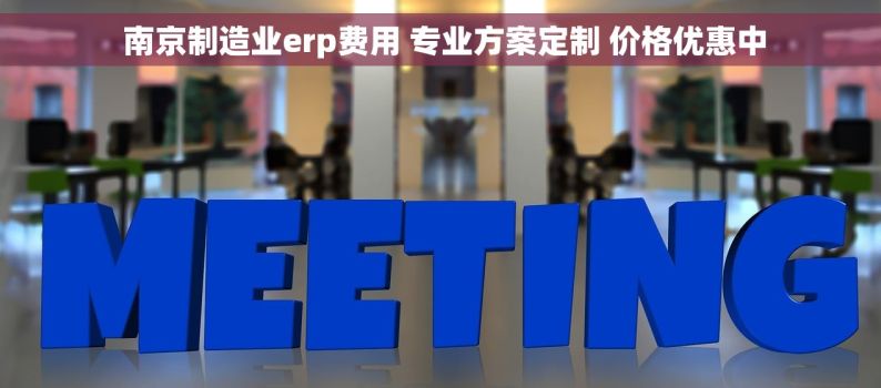  南京制造业erp费用 专业方案定制 价格优惠中