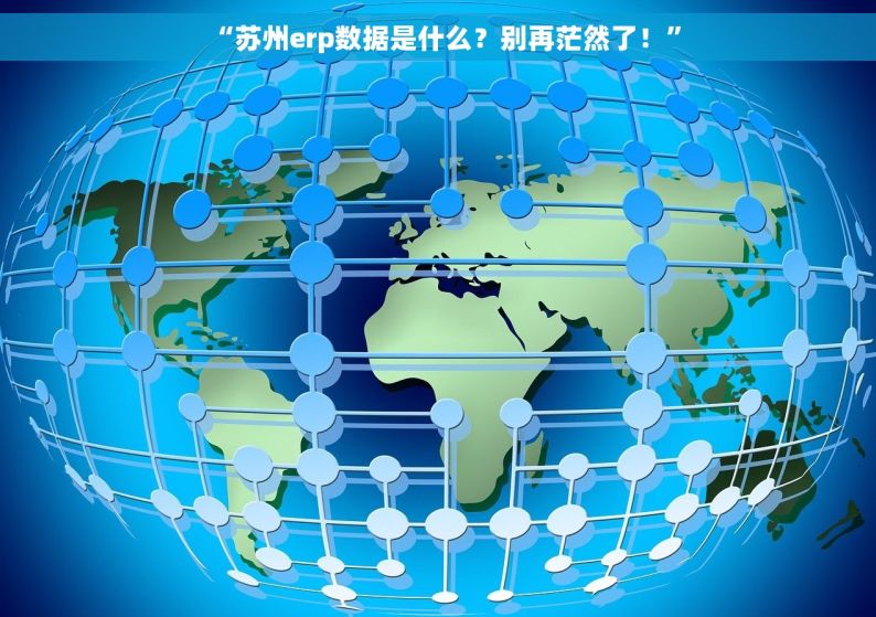 “苏州erp数据是什么？别再茫然了！”