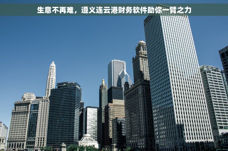 生意不再难，遵义连云港财务软件助你一臂之力