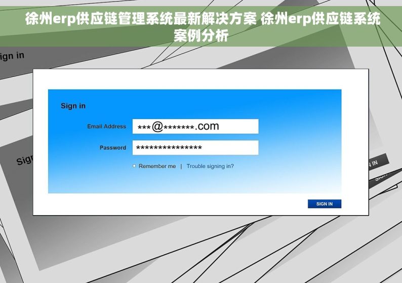  徐州erp供应链管理系统最新解决方案 徐州erp供应链系统案例分析