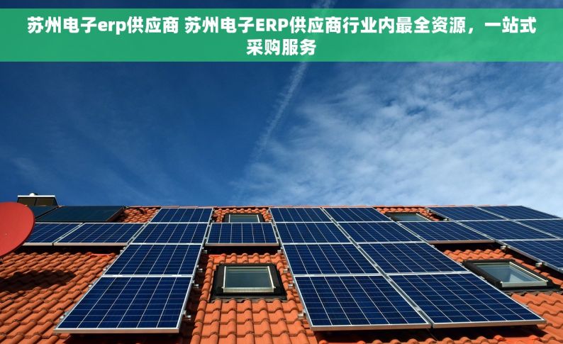 苏州电子erp供应商 苏州电子ERP供应商行业内最全资源，一站式采购服务