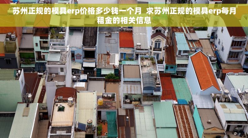 苏州正规的模具erp价格多少钱一个月  求苏州正规的模具erp每月租金的相关信息