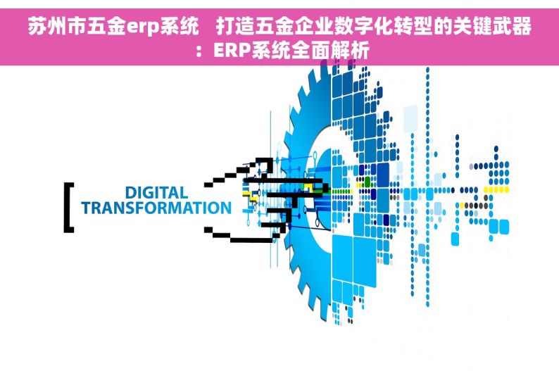 苏州市五金erp系统   打造五金企业数字化转型的关键武器：ERP系统全面解析