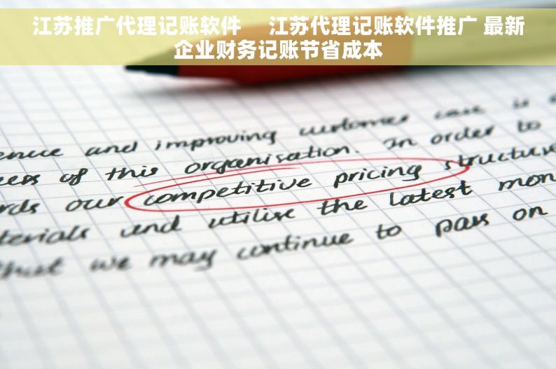 江苏推广代理记账软件     江苏代理记账软件推广 最新企业财务记账节省成本
