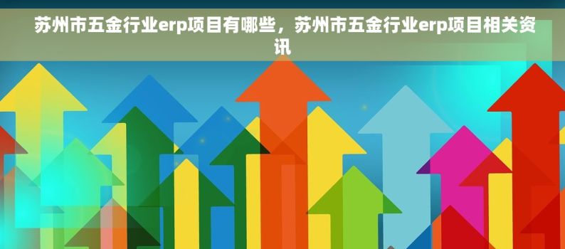  苏州市五金行业erp项目有哪些，苏州市五金行业erp项目相关资讯