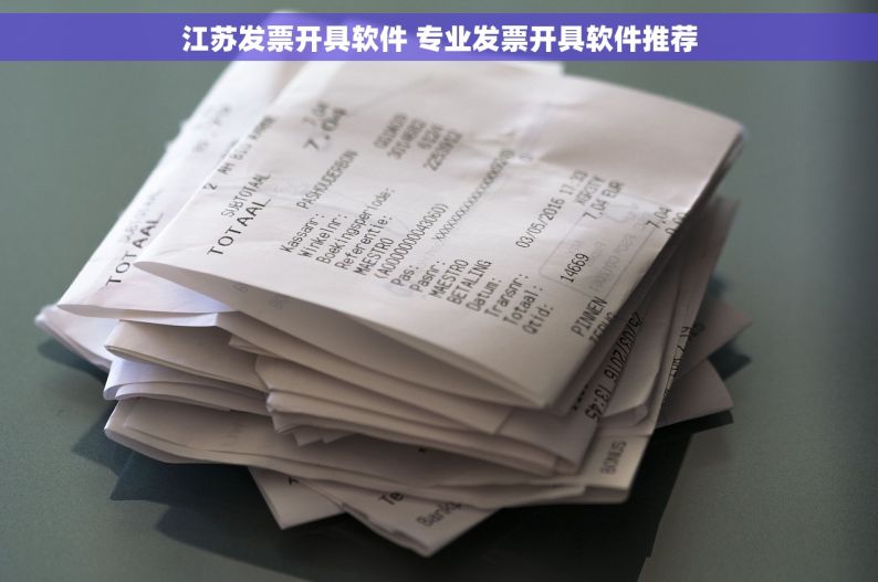 江苏发票开具软件 专业发票开具软件推荐