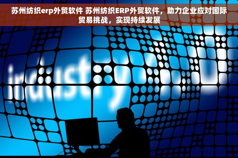 苏州纺织erp外贸软件 苏州纺织ERP外贸软件，助力企业应对国际贸易挑战，实现持续发展