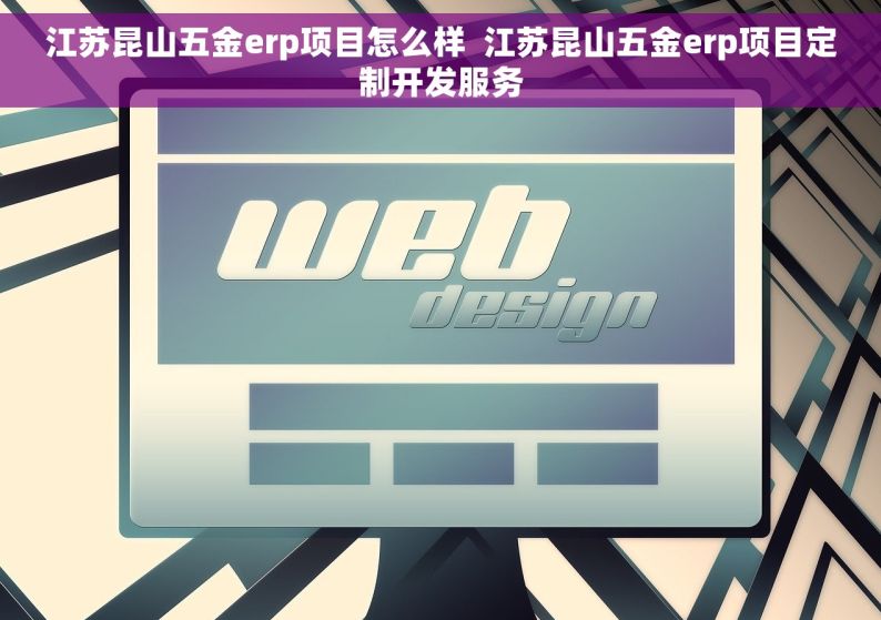 江苏昆山五金erp项目怎么样  江苏昆山五金erp项目定制开发服务