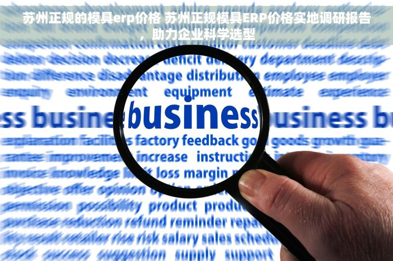 苏州正规的模具erp价格 苏州正规模具ERP价格实地调研报告，助力企业科学选型