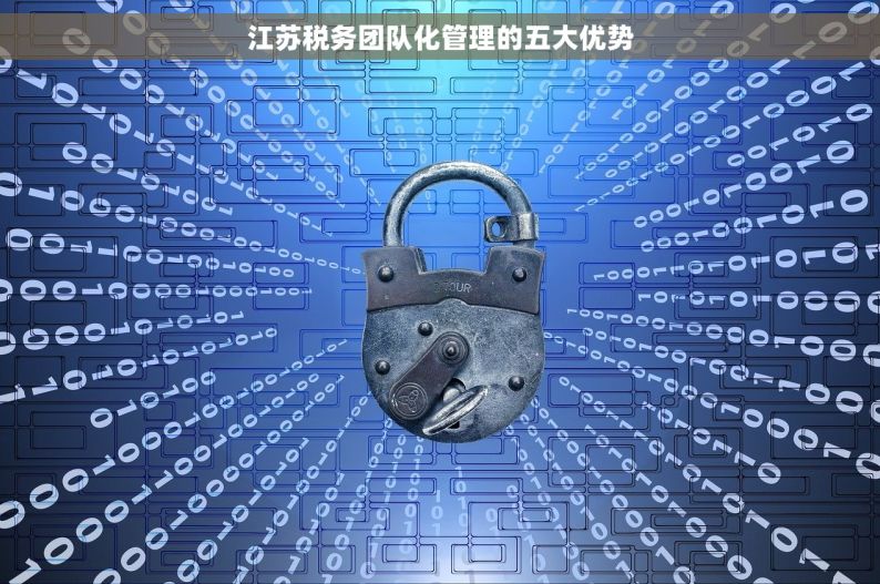 江苏税务团队化管理的五大优势