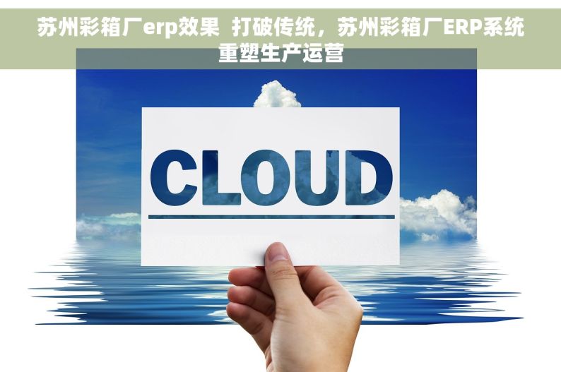 苏州彩箱厂erp效果  打破传统，苏州彩箱厂ERP系统重塑生产运营