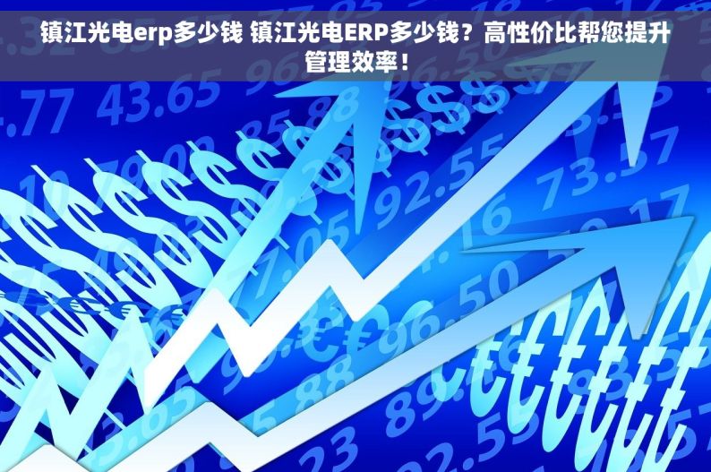 镇江光电erp多少钱 镇江光电ERP多少钱？高性价比帮您提升管理效率！