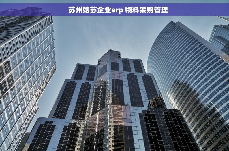     苏州姑苏企业erp 物料采购管理