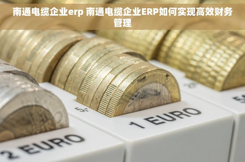 南通电缆企业erp 南通电缆企业ERP如何实现高效财务管理