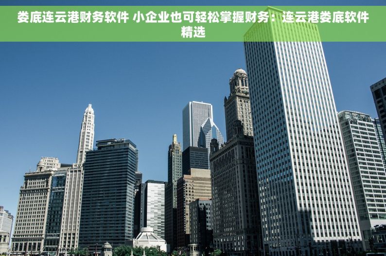 娄底连云港财务软件 小企业也可轻松掌握财务：连云港娄底软件精选