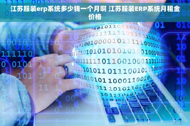 江苏服装erp系统多少钱一个月啊 江苏服装ERP系统月租金价格