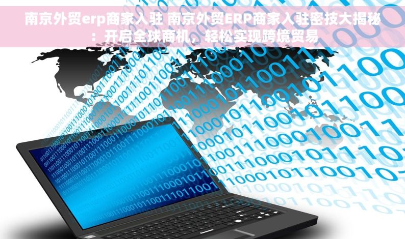 南京外贸erp商家入驻 南京外贸ERP商家入驻密技大揭秘：开启全球商机，轻松实现跨境贸易