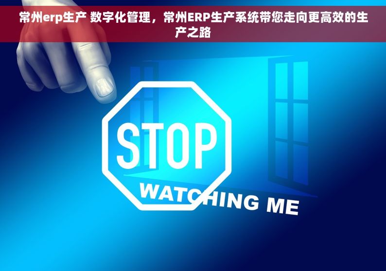 常州erp生产 数字化管理，常州ERP生产系统带您走向更高效的生产之路