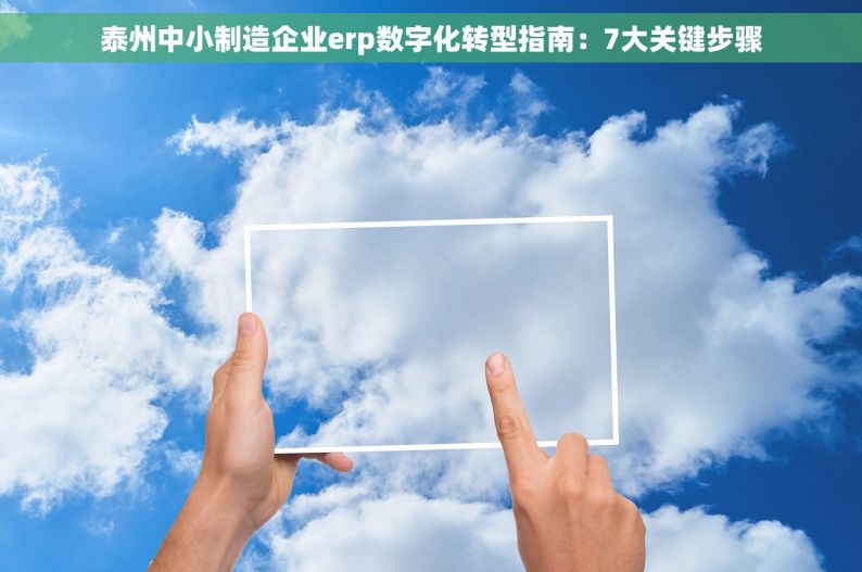 泰州中小制造企业erp数字化转型指南：7大关键步骤
