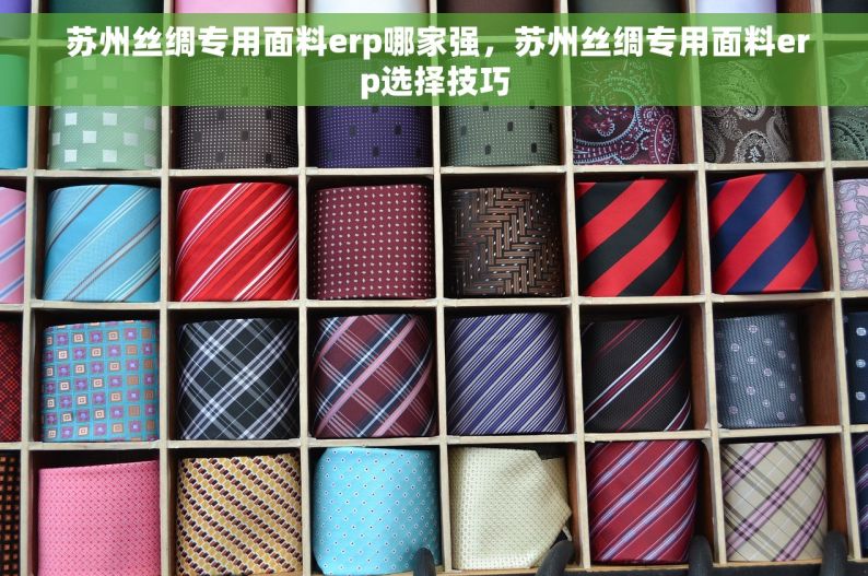  苏州丝绸专用面料erp哪家强，苏州丝绸专用面料erp选择技巧