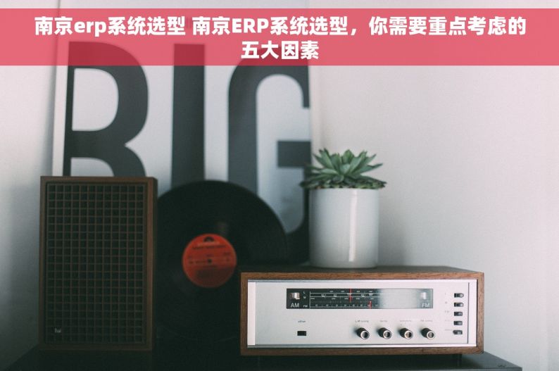 南京erp系统选型 南京ERP系统选型，你需要重点考虑的五大因素
