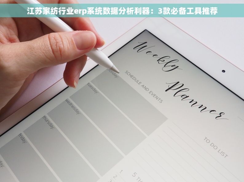 江苏家纺行业erp系统数据分析利器：3款必备工具推荐